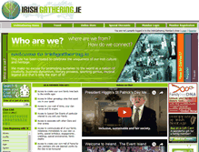 Tablet Screenshot of irishgathering.ie